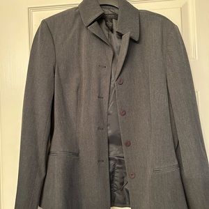 Gray Blazer button